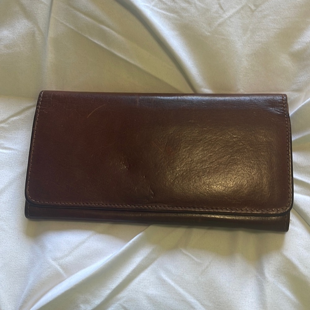 Vintage brown leather Coach wallet